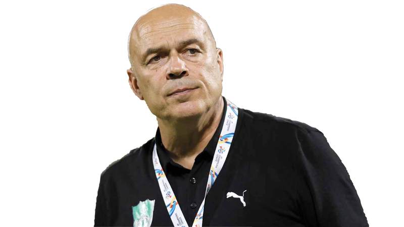 المدرب السويسري كريستيان جروس. أ.ف.ب