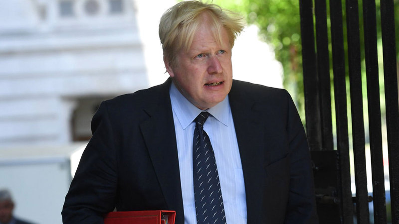 جونسون نافس ماي على منصب رئاسة الحكومة.  أرشيفية