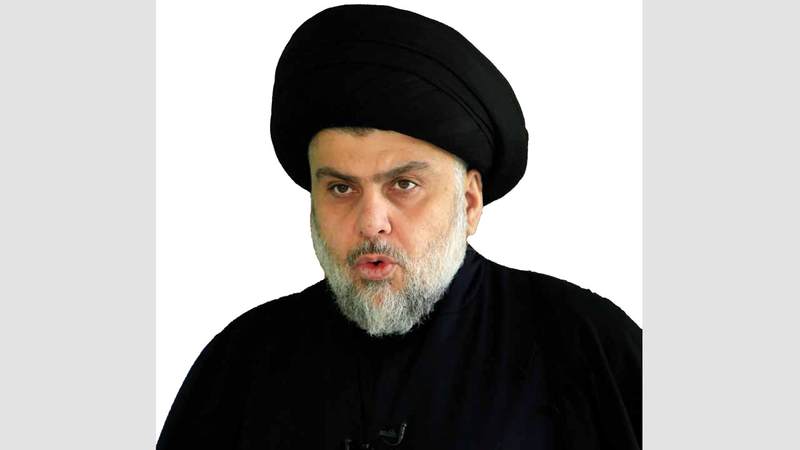 مقتدى الصدر قاد حركة قومية ضد النفوذين الإيراني والأميركي.  رويترز