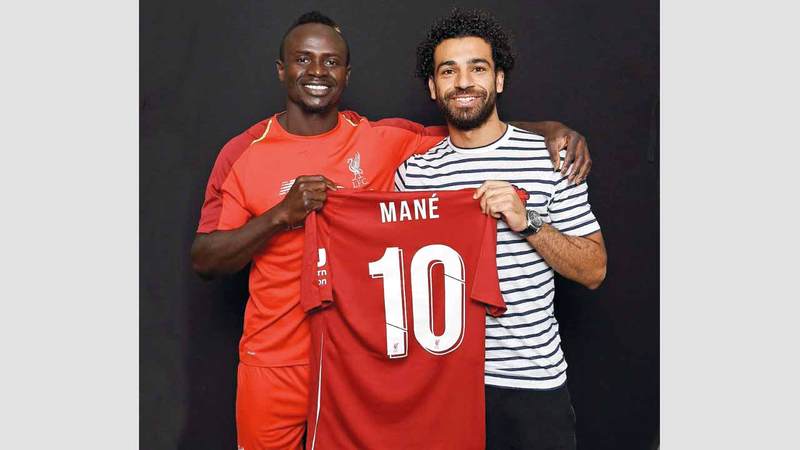 نجما ليفربول صلاح وماني يتصدران قائمة أغلى اللاعبين في أمم إفريقيا. أ.ف.ب