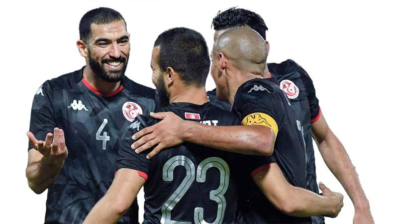 المنتخب التونسي يمتلك عناصر مميزة يتقدمها الخزري وساسي والمساكني. أ.ف.ب