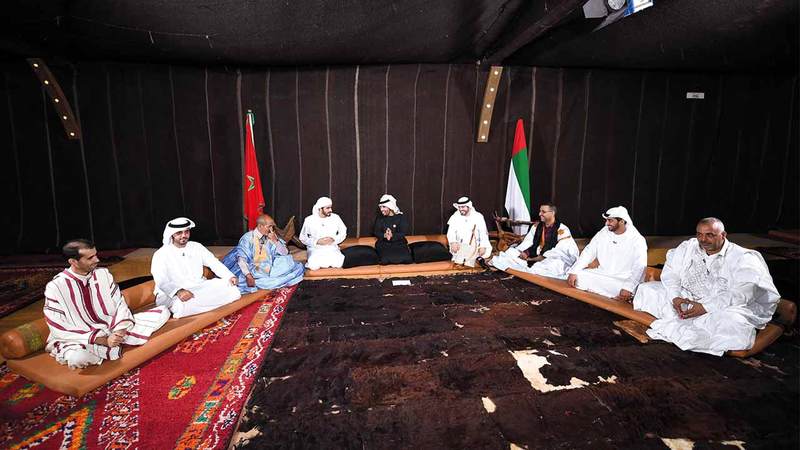 خلال الأمسية الشعرية. من المصدر