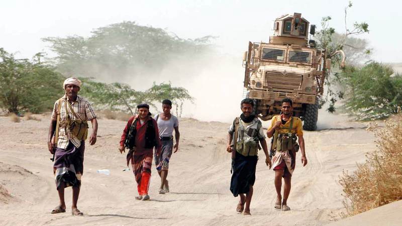 ألوية العمالقة تواصل التصدي للهجمات الحوثية في الحديدة. إي.بي.إيه