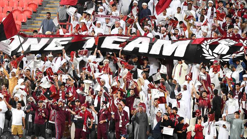 نادي الوحدة يتمتع بقاعدة جماهيرية عريضة. تصوير: إريك أرازاس