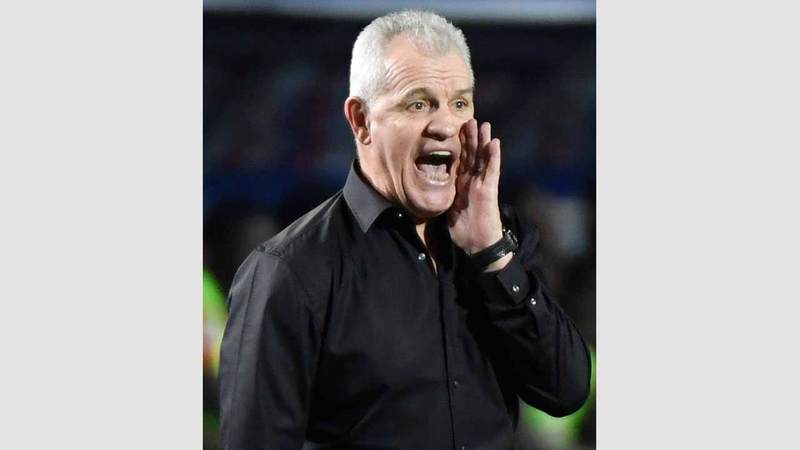 أغيري يخوض أول اختبار صعب مع مصر في البطولة. أ.ف.ب