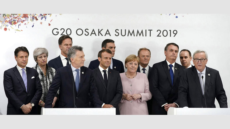 أعضاء مجموعة الـ 20 أظهروا تفاهماً أمام الكاميرات لكن الخلافات بقيت على حالها. أرشيفية