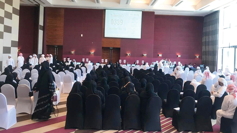 الجهات المشاركة في اليوم التوظيفي طرحت شواغر في قطاعات الاقتصاد الحيوية. من المصدر