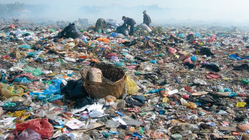 التلوّث بالمواد البلاستيكية في أماكن كثيرة من البلاد. أرشيفية