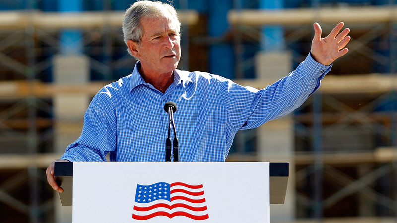 المبادرة الصحية ساعدت على تلميع اسم بوش الابن بعد أن تلطخ نتيجة مغامراته في الشرق الأوسط.  غيتي