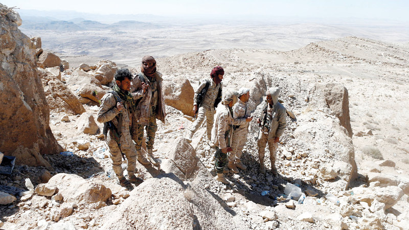 قوات الشرعية اليمنية تواصل التصدي للميليشيات الحوثية في جبهات عدة. أرشيفية