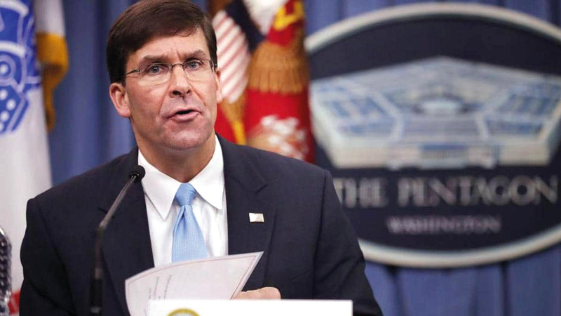 مارك إسبر: «القوات الأميركية ستبقى في سورية إلى أجل غير مسمى».