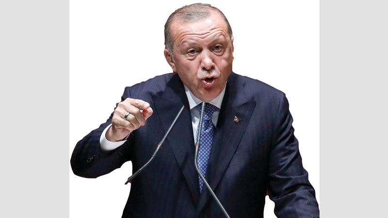 أردوغان يشعر بأن الغرب يتآمر عليه. أرشيفية