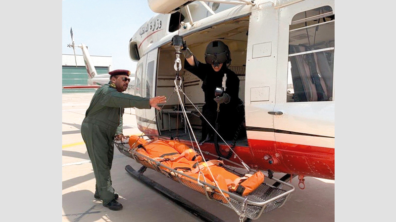 مريم حصلت على دورة تدريبية في «جناح الجو» لمدة شهر.  من المصدر