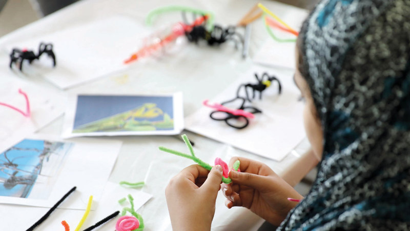 مشاعل آل علي: &laquo;أطفال ويافعون وشباب شاركوا في ورش العمل، وأضفوا جواً مليئاً بالحماسة والشغف&raquo;.