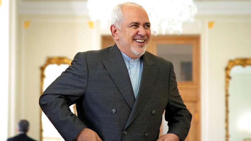 ظريف ومن قبله روحاني سبق أن أعلنا تأييدهما الإجراءات التي يقوم بها الحرس الثوري الإيراني في منطقة الخليج.  أ.ف.ب