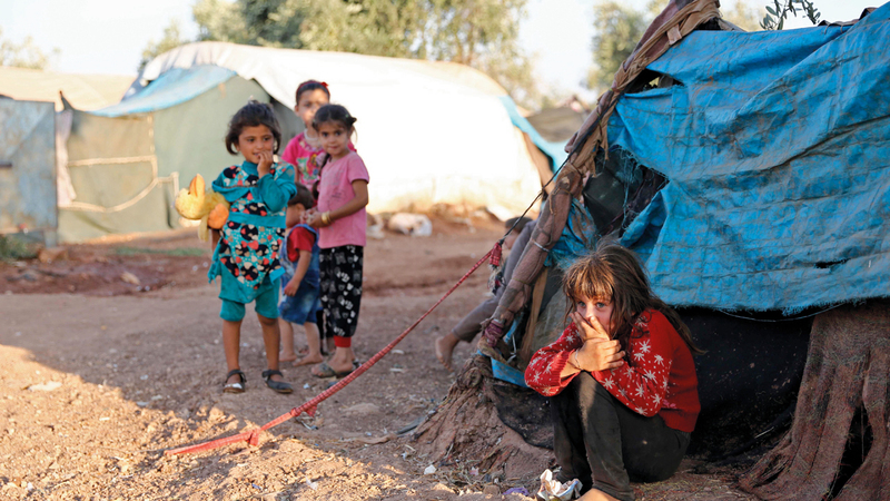 الأطفال أول ضحايا الحرب السورية ولا يحصلون على مساعدة تذكر. أ.ف.ب