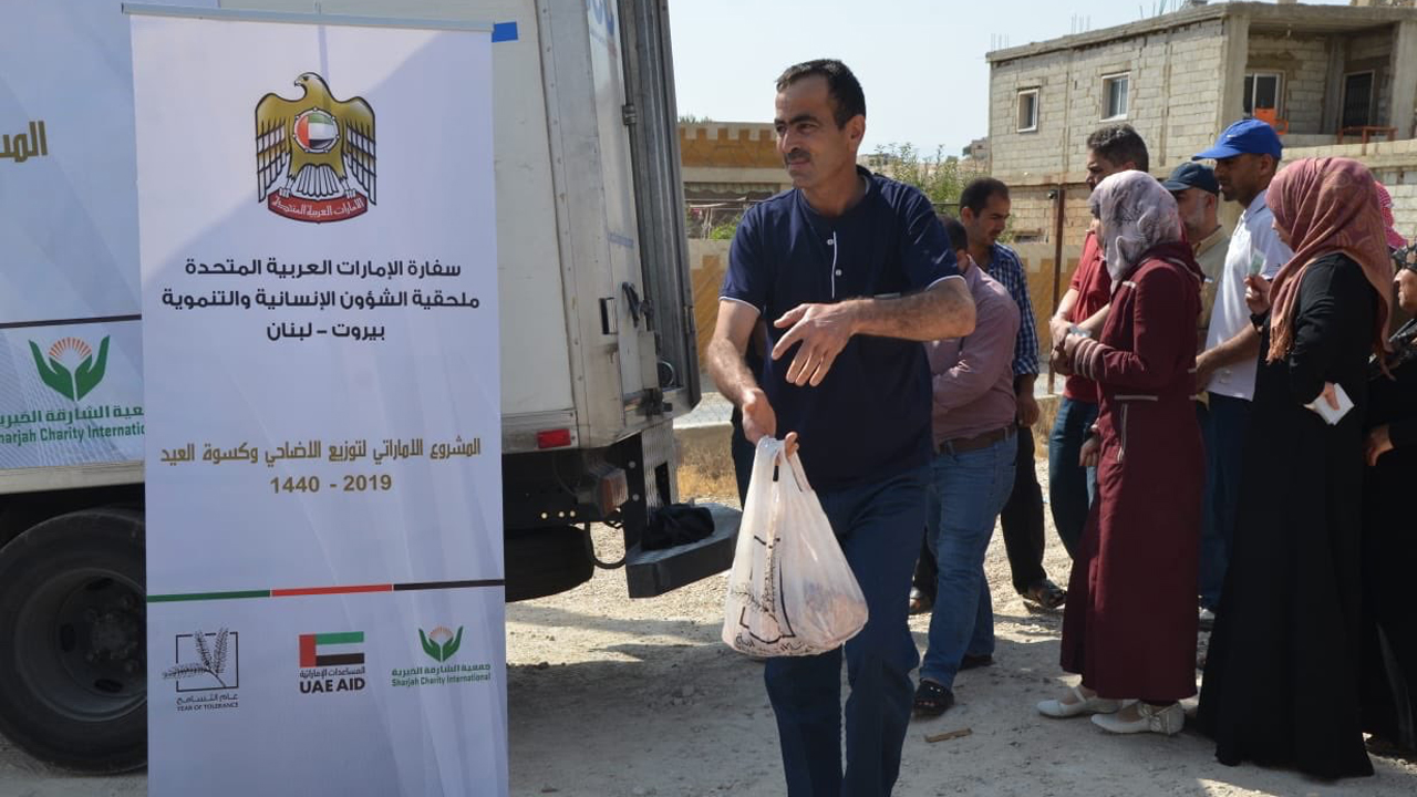 توزيع الأضاحي في بيروت. من المصدر