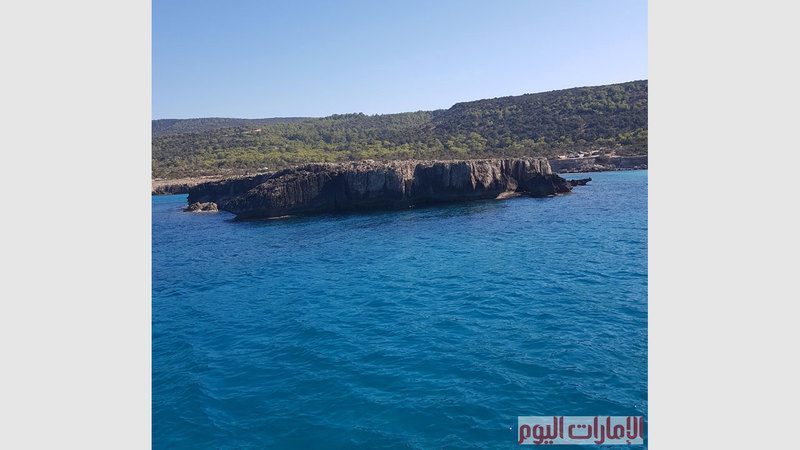 موقع حمامات افروديت، أحد المعالم التاريخية اليونانية الشهيرة، حيث افرودايت هي آلهة الحب والجمال في الحضارة الاغريقية القديمة