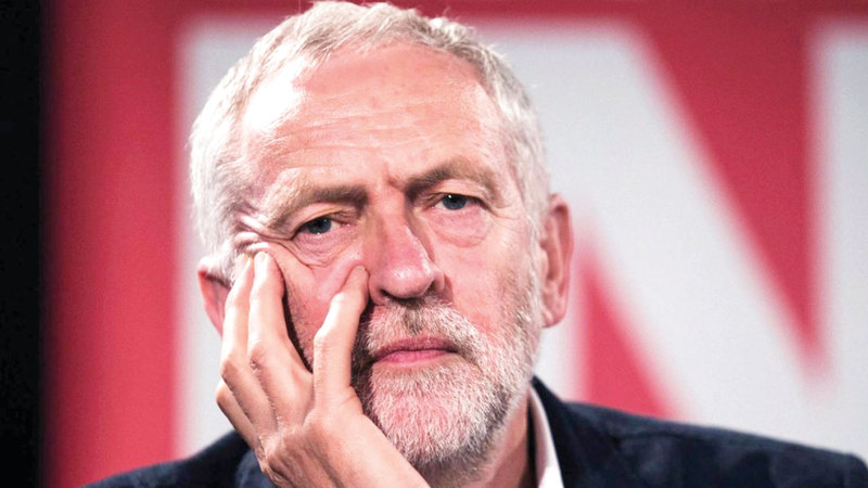 جيرمي كوربن لا يحظى بشعبية لدى البريطانيين لتولي منصب رئيس الوزراء.  أرشيفية