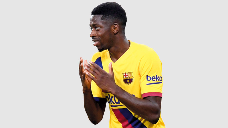 عثمان ديمبلي مهدد بعقوبة مالية بسبب عدم انضباطه.  رويترز