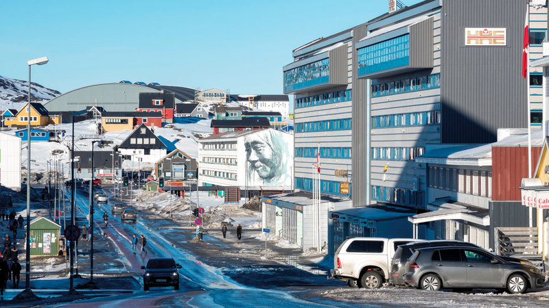 غرينلاند تتمتع بموقع استراتيجي بالنسبة للقطب الشمالي. أرشيفية