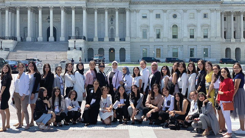 شهد مصطفى شاركت في جلسة في الكونغرس الأميركي ممثلة عن مصر.

من المصدر
