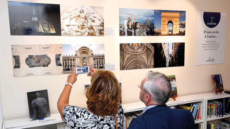 «فرانس إي موشن - الرحلة المتحركة» يعد الأول من نوعه في الإمارات ومنطقة الخليج.  تصوير: إريك أرازاس