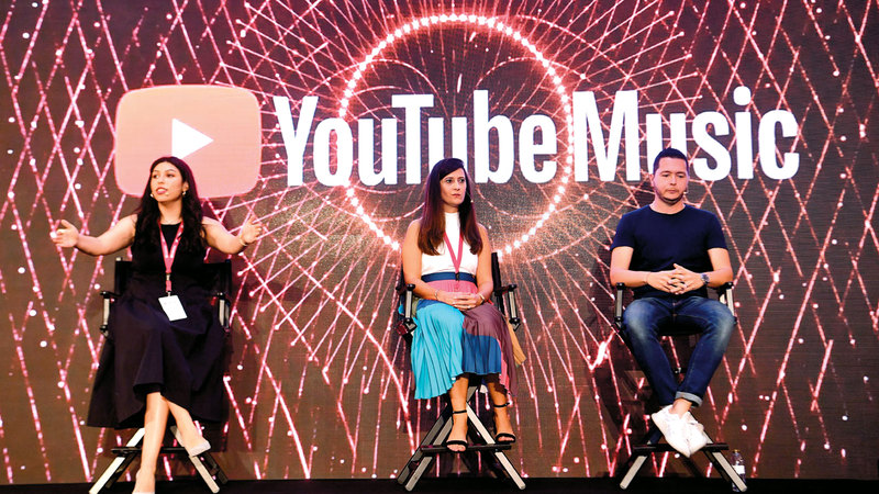 خلال المؤتمر الصحافي.