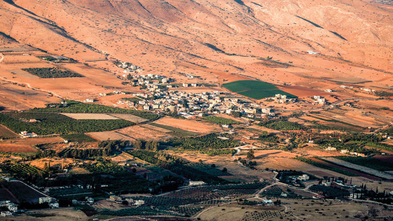 منظر عام للمنطقة الوسطى في وادي الأردن. أ.ف.ب