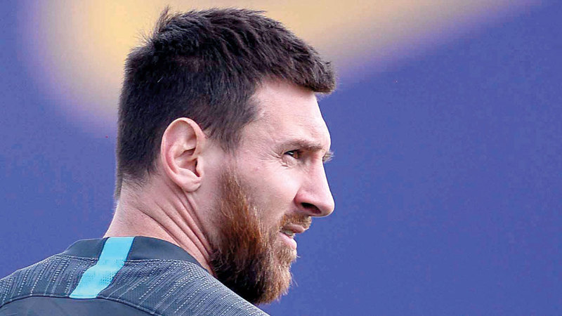 ميسي: أودّ الفوز مجدداً بلقب دوري أبطال أوروبا. أ.ف.ب