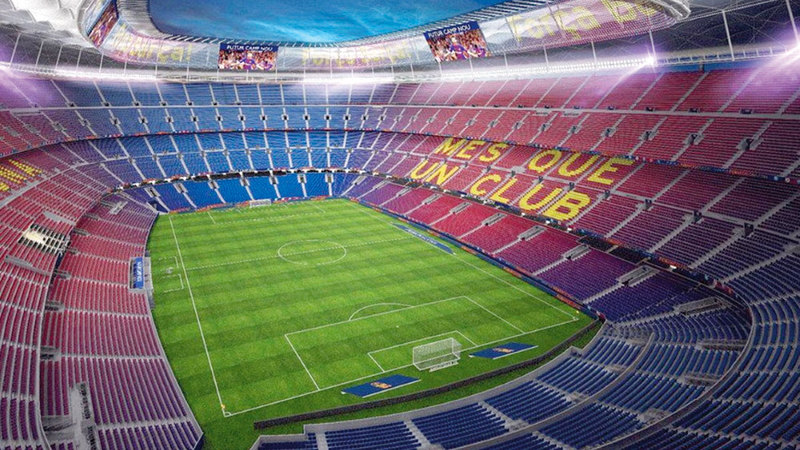 صورة من تصميم استاد «كامب نو» بحلته الجديدة.  من المصدر