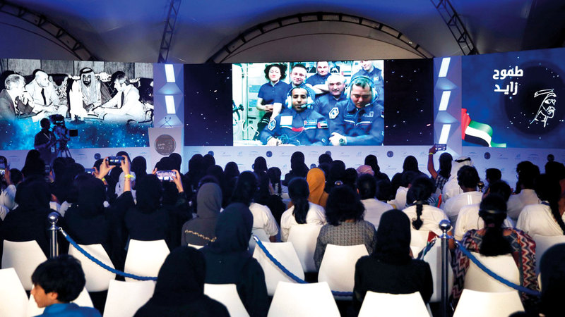 مهمة إرسال أول رائد فضاء إماراتي إلى محطة الفضاء الدولية استغرقت نحو عامين ونصف العام. من المصدر