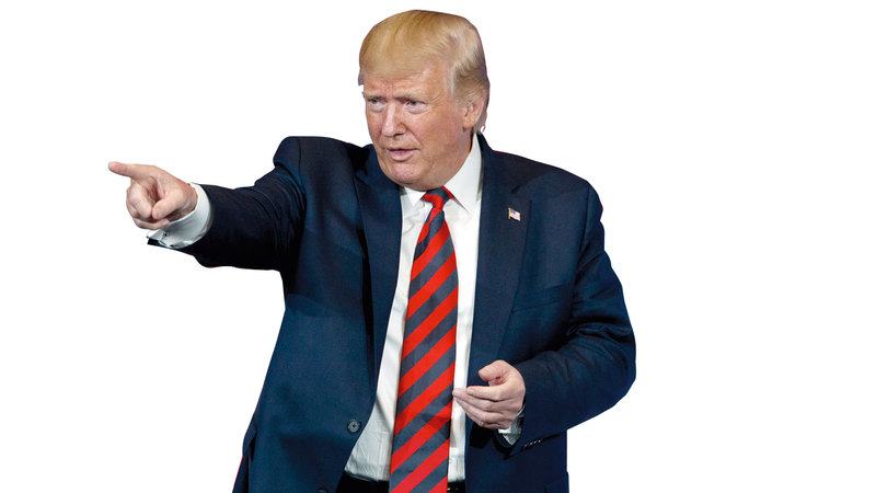 ترامب أبدى تراجعاً من حدة نبرته العنصرية عقب حادِثَيْ تكساس وأوهايو. أرشيفية