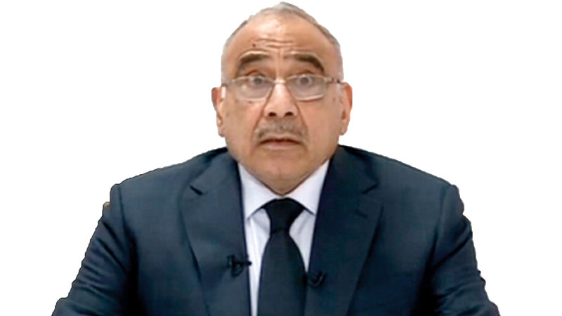 عادل عبدالمهدي للمتظاهرين العراقيين: «صوتكم مسموع، ومطالبكم مشروعة».