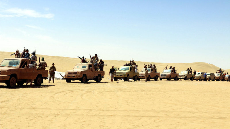 معارك عنيفة بين الجيش مسنوداً بالتحالف العربي والميليشيات الحوثية في صعدة. أرشيفية