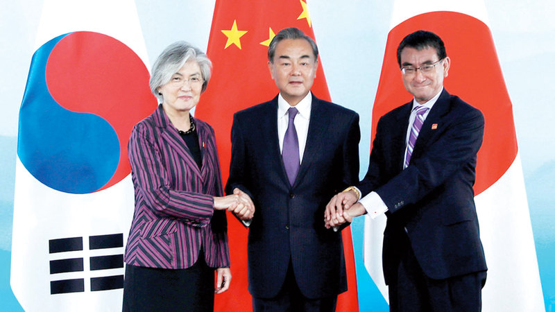 الصين انتهزت فرصة النزاع ودعت إلى اجتماع ثلاثي لوزراء خارجية الدول في نهاية أغسطس الماضي. أرشيفية