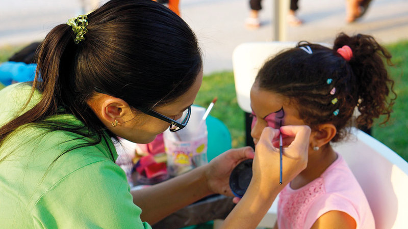 باقة من الأنشطة الترفيهية والفعاليات الموجهة للأطفال. من المصدر