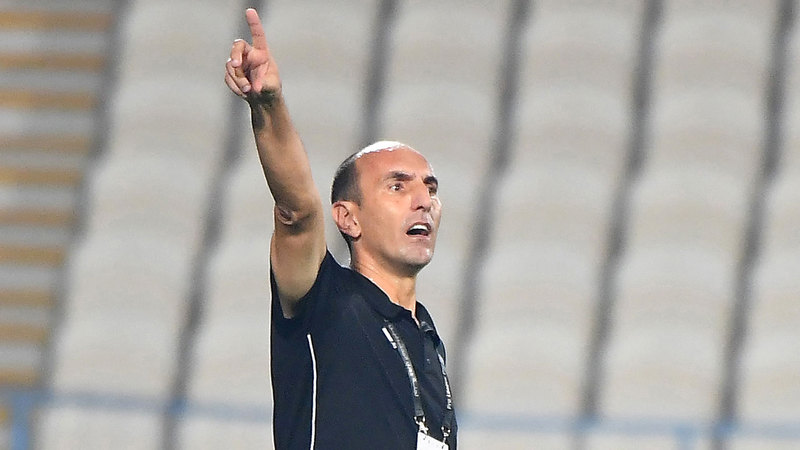 مدرب النصر كرونسلاف يوريتش. الإمارات اليوم