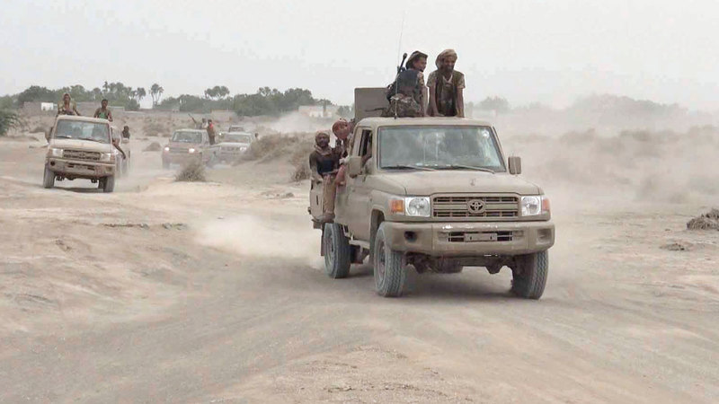 القوات المشتركة تواصل صد هجمات الميليشيات الحوثية. أرشيفية