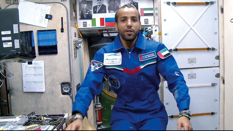 مهمة المنصوري إلى محطة الفضاء الدولية تندرج تحت برنامج «الإمارات لرواد الفضاء». من المصدر