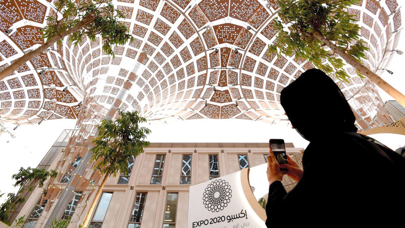 شعار «إكسبو 2020 دبي» مستوحى من حلقة عثر عليها في موقع ساروق الحديد. أرشيفية