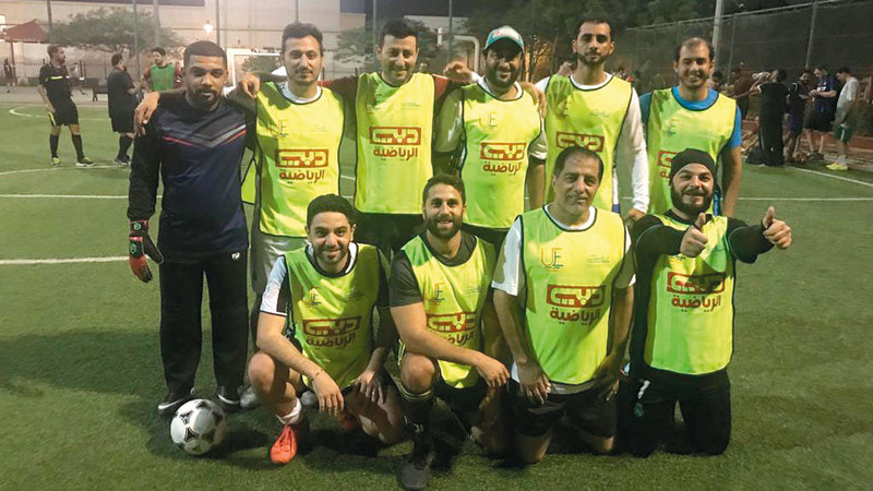 فريق قناة دبي الرياضية.

من المصدر