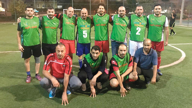 فريق «الإمارات اليوم» لكرة القدم. من المصدر