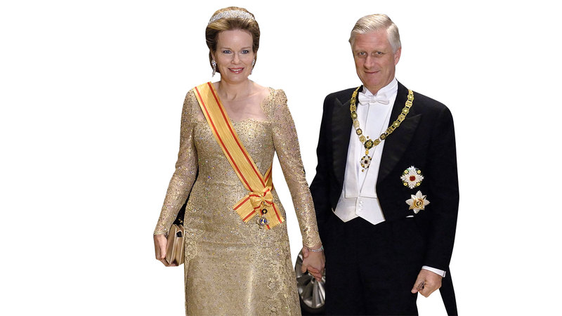 ملكة بلجيكا ماتيلدا ارتدت تاجاً يطلق عليه «التسع أقاليم». رويترز