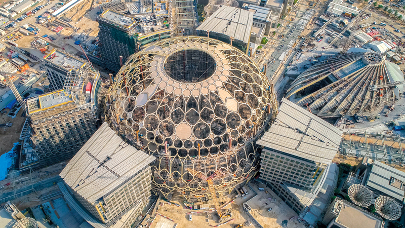 قبة ساحة الوصل تمثل أبرز معلم لـ «إكسبو 2020 دبي».

تصوير: باتريك كاستيلو