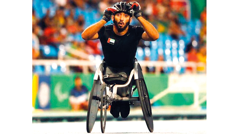 البطل الأولمبي محمد القايد يقود المنتخب في مونديال أصحاب الهمم بدبي. من المصدر