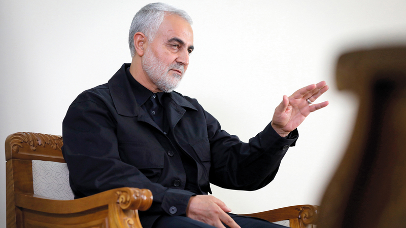 سليماني زار بغداد وطلب من هادي العامري  عدم قبول أي من مطالب المتظاهرين. إي.بي.إيه