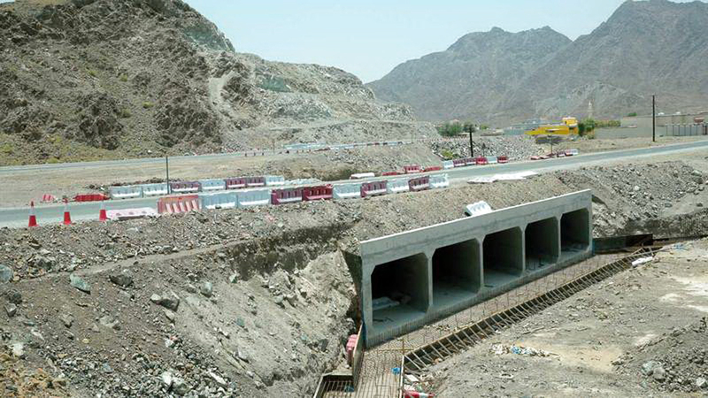 مرور الوادي سبب عرقلة سير وتدمير أجزاء من المزارع.  من المصدر