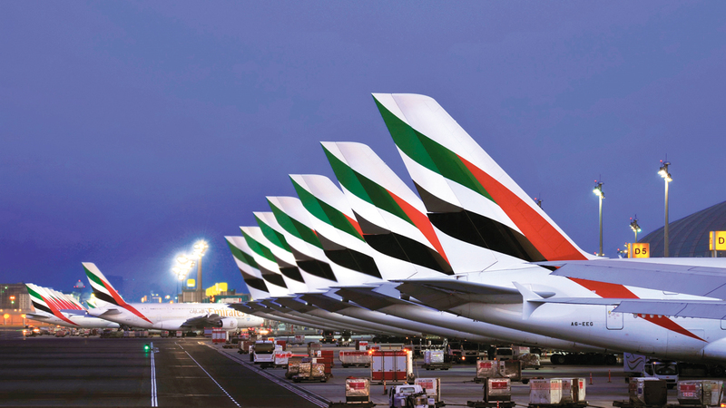 «طيران الإمارات» حققت نتائج مالية إيجابية خلال النصف الأول من السنة المالية الجارية 2019 - 2020. أرشيفية