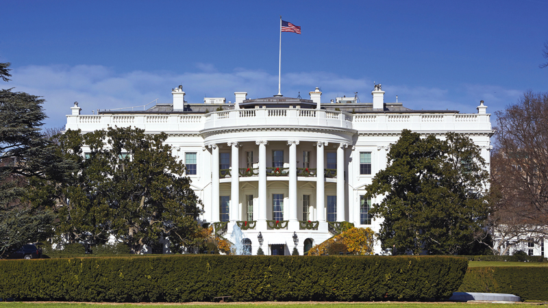 الحكومة الأميركية تدفع تكاليف الترفيه عن الرئيس في البيت الأبيض.  غيتي